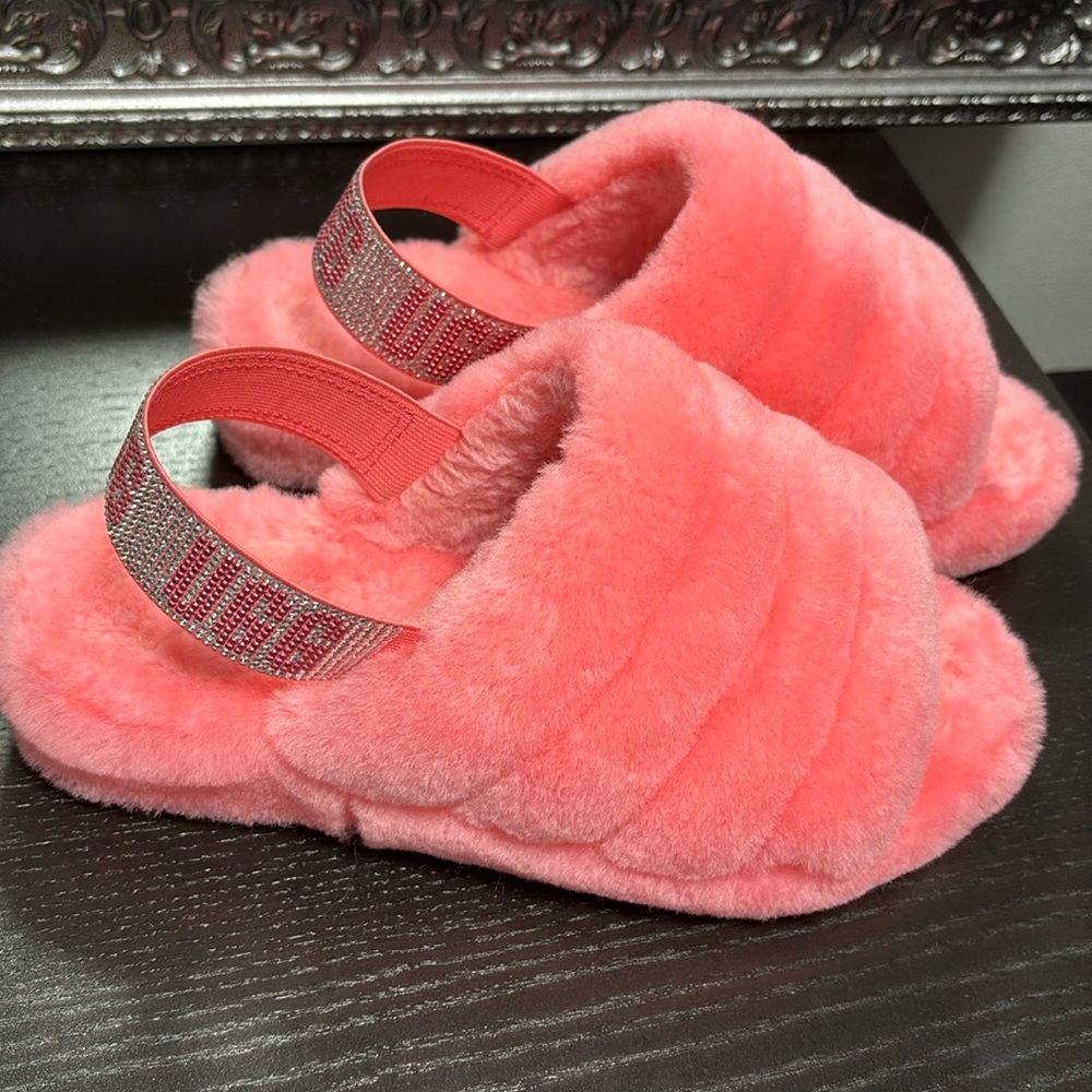 UGG fluff yeah bling slide slippers